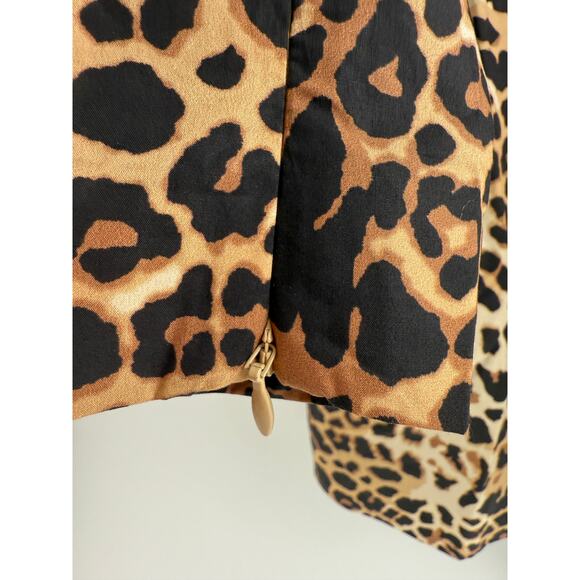 Tuckernuck x India Hicks Leopard Domino Long Sleeve Mini Dress Size M - Picture 7 of 16